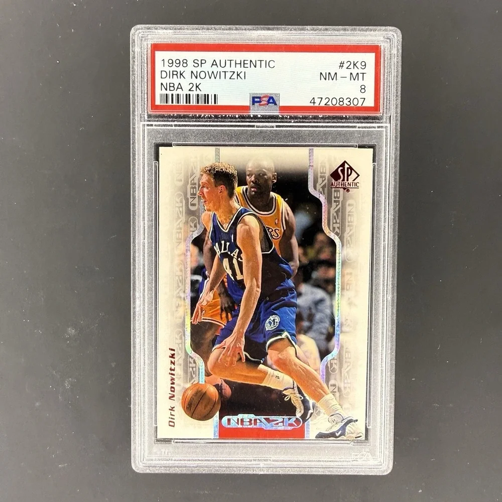 1998 SP Authentic Dirk Nowitzki NBA 2K #2K9 PSA 8 Mavericks HOF